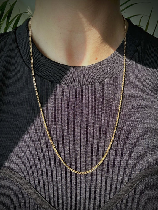 Estate 9ct Extra Long Curb Chain