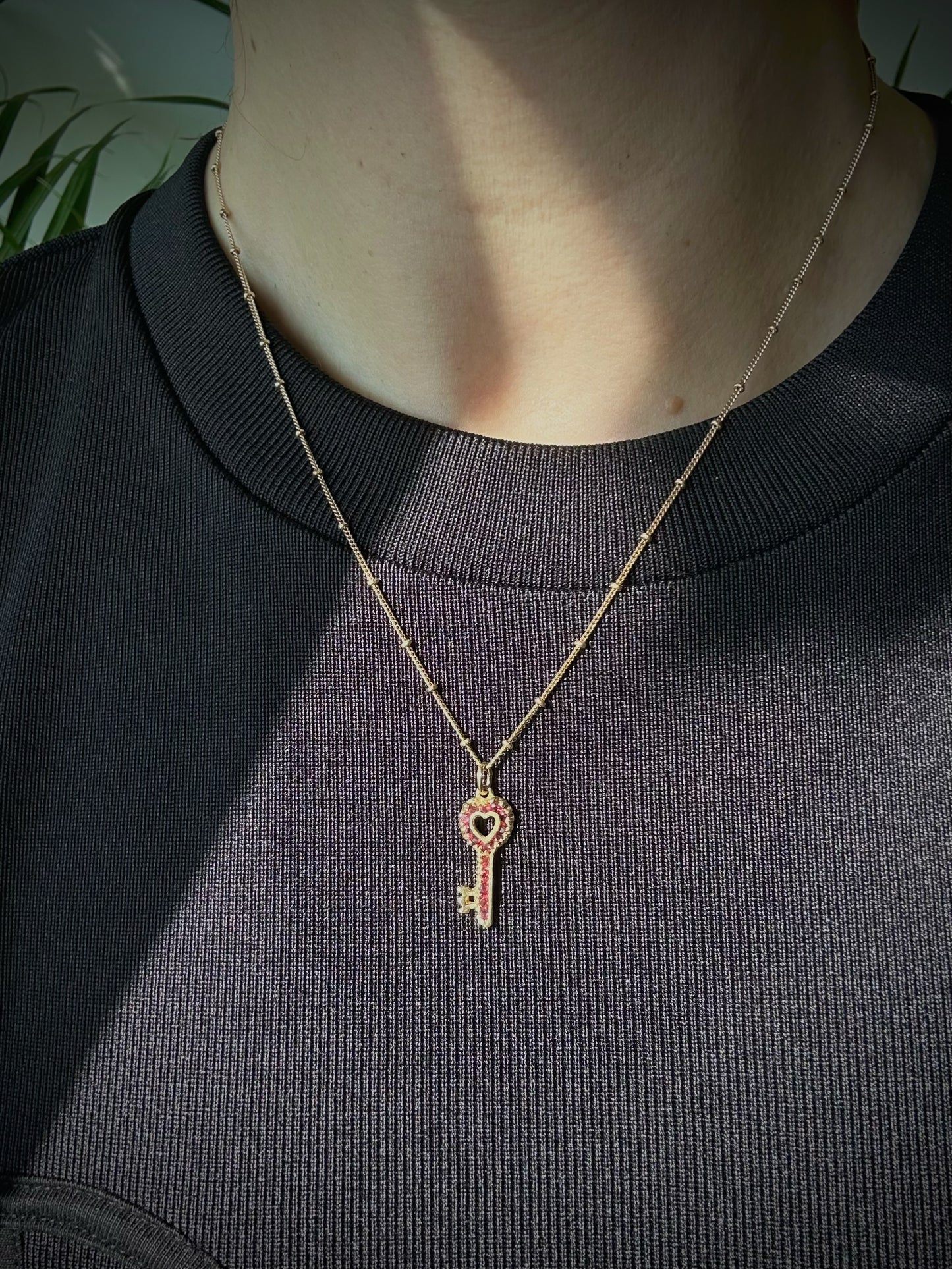 Vintage 18ct Scattered Bead Chain