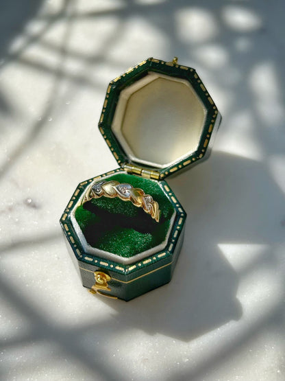Vintage Diamond Heart Ring in 14ct Gold