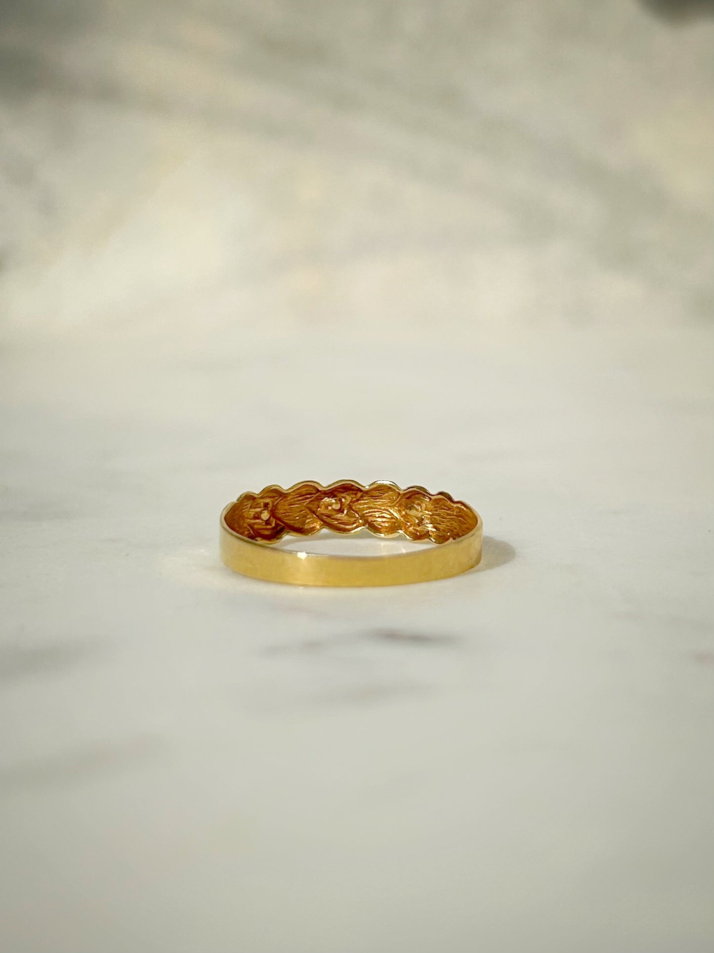 Vintage Diamond Heart Ring in 14ct Gold