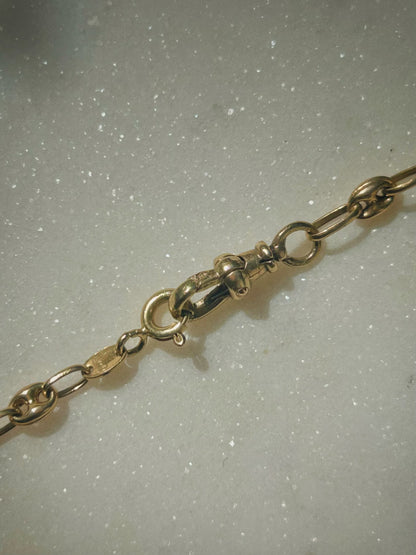 Vintage 9ct Mariner Link Chain with 14ct Versatile Albert Clasp