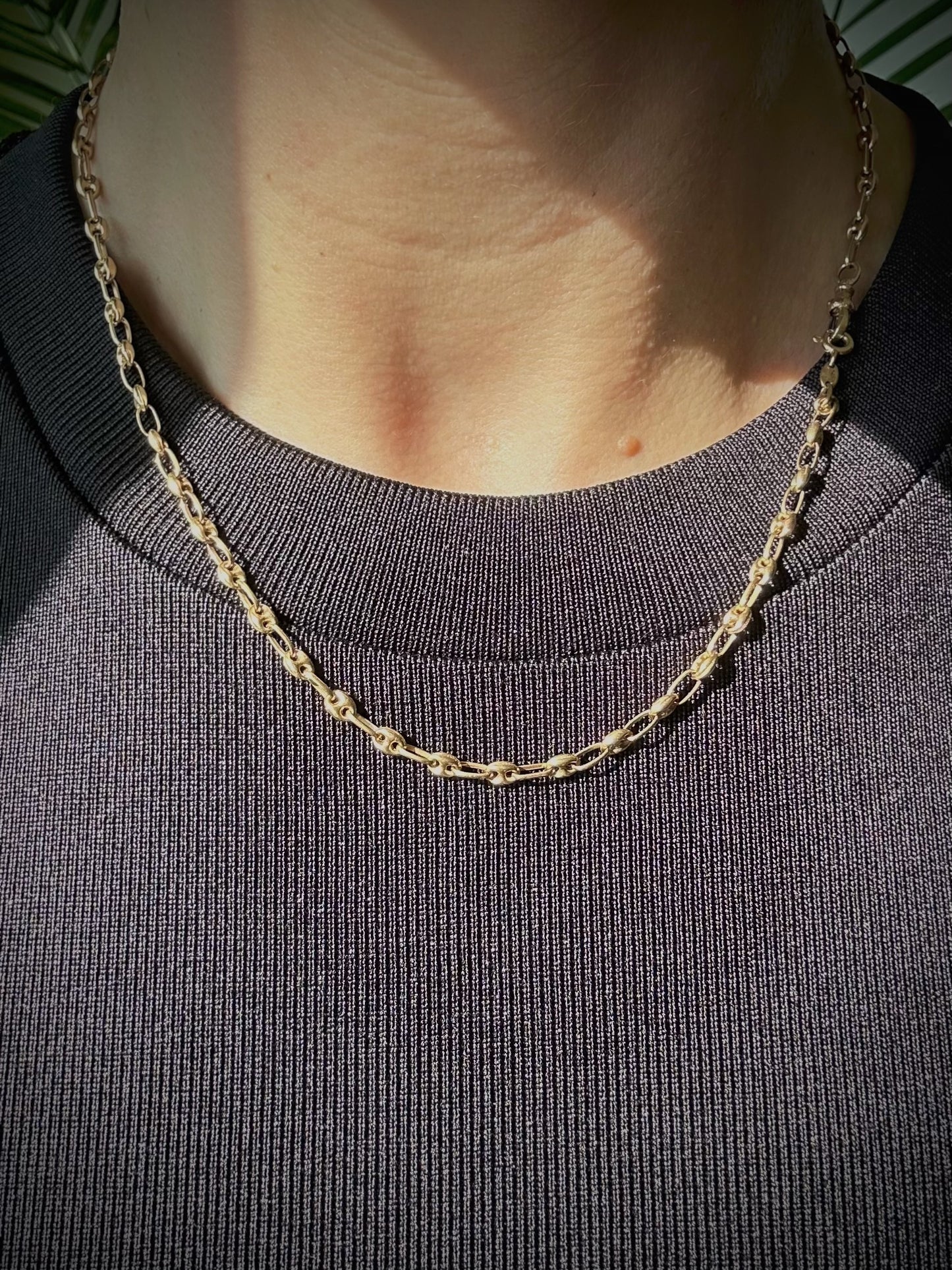 Vintage 9ct Mariner Link Chain with 14ct Versatile Albert Clasp