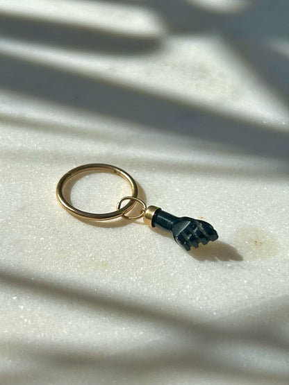 Vintage 18ct Black Figa Charm