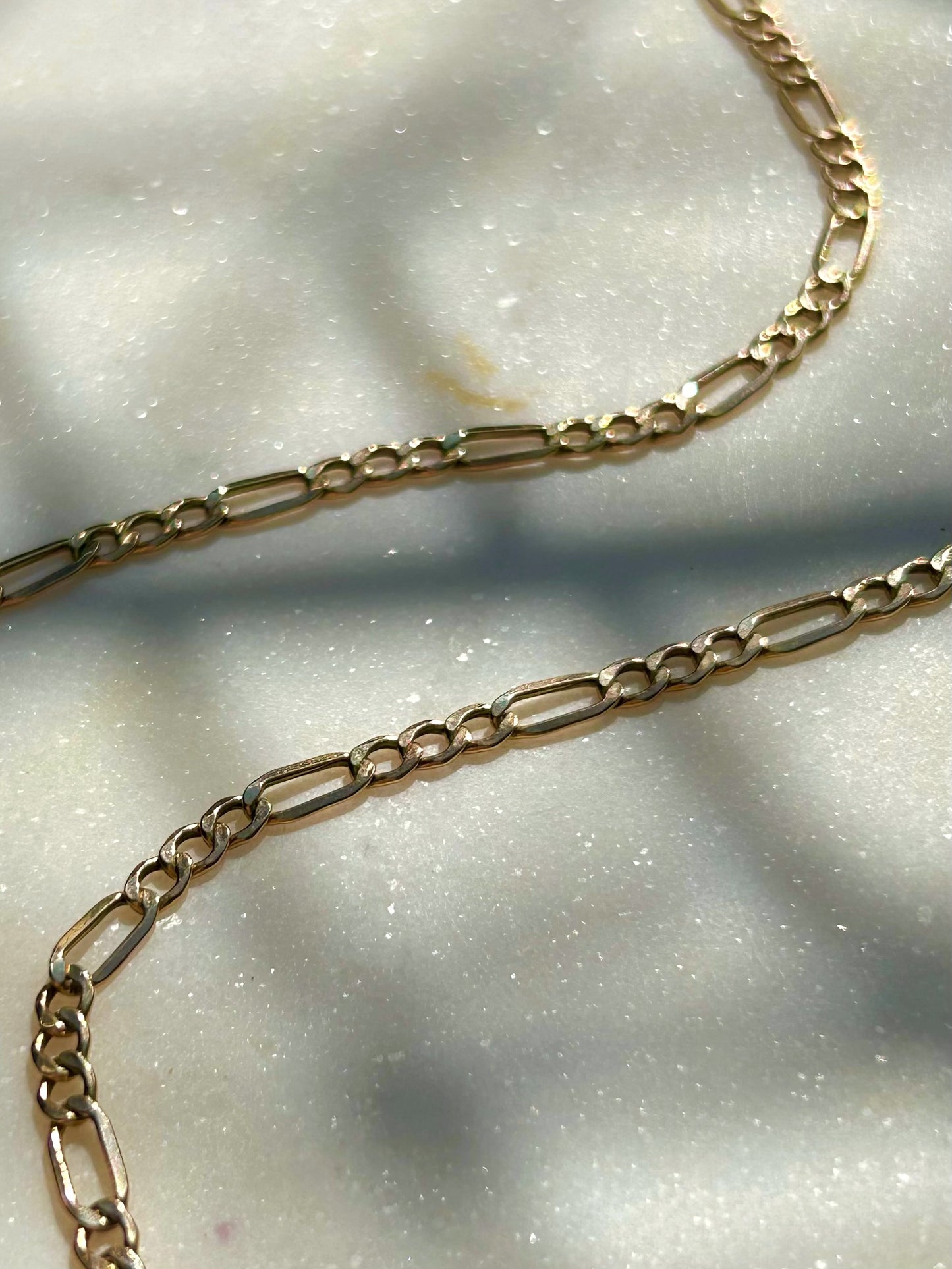 Vintage 9ct Gold Figaro Chain with 14ct Versatile Albert Clasp