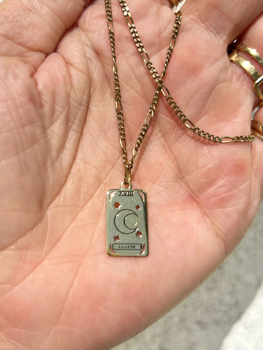 New 18ct La Lune Tarot Pendant