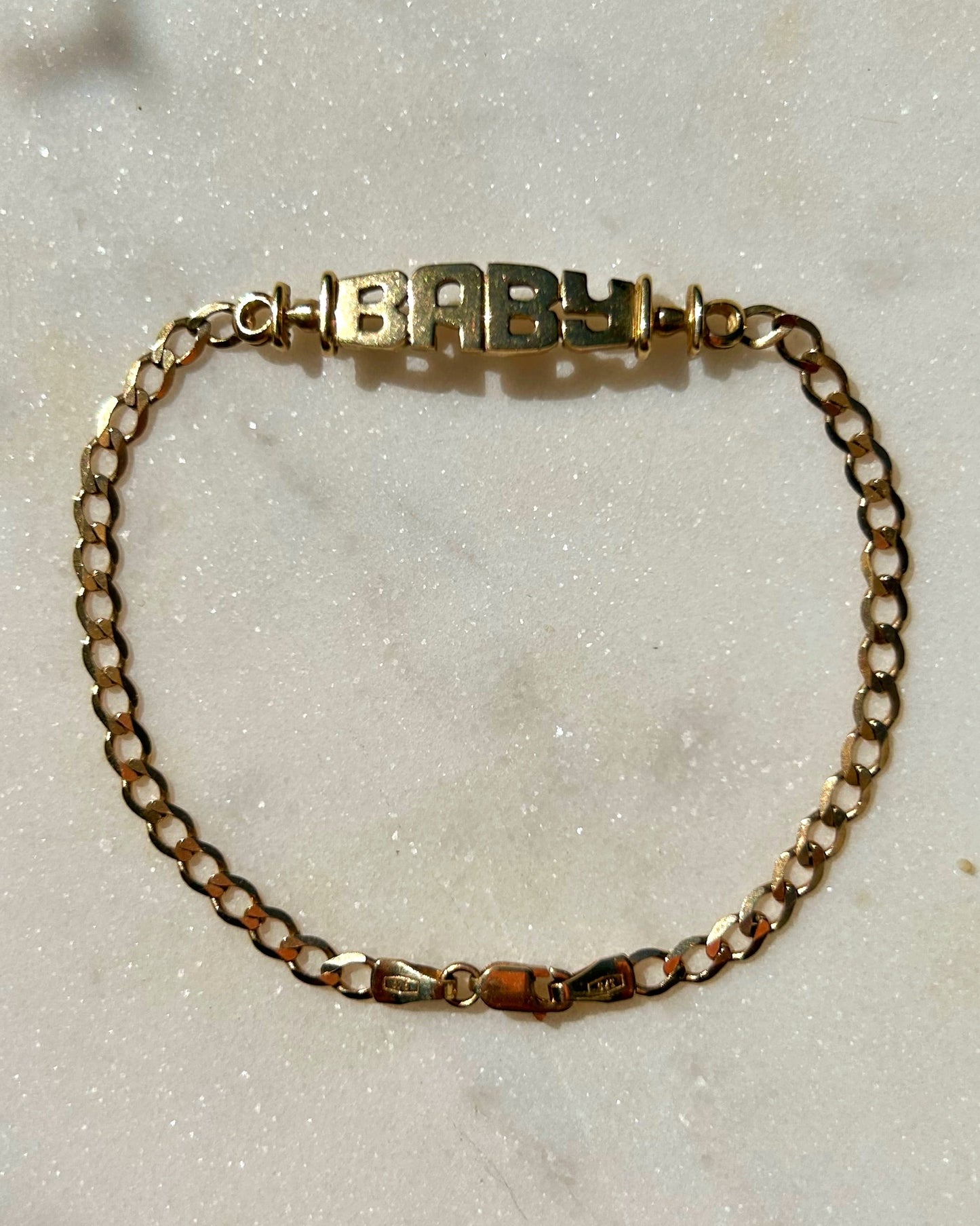 Vintage 9ct Gold Baby Bracelet