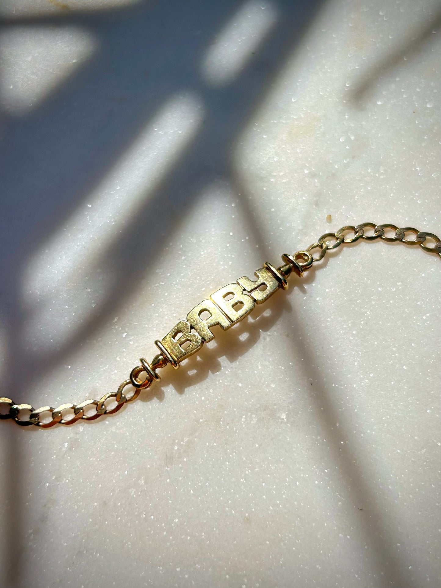 Vintage 9ct Gold Baby Bracelet
