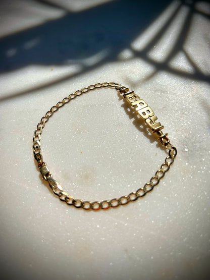 Vintage 9ct Gold Baby Bracelet
