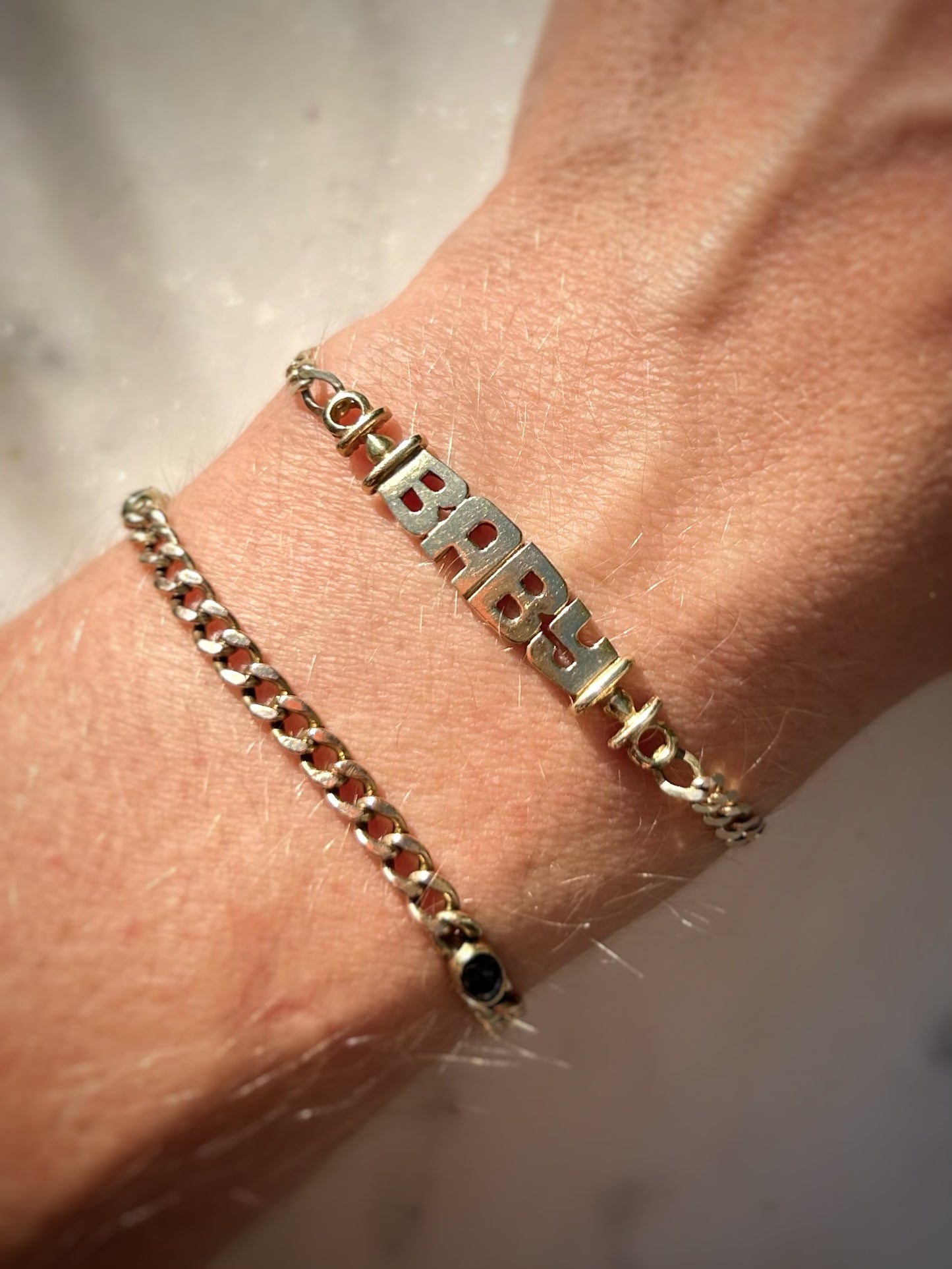 Vintage 9ct Gold Baby Bracelet