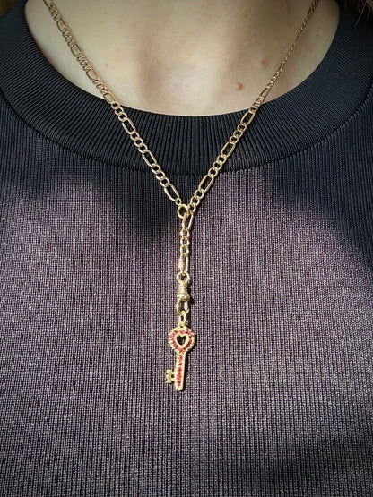Vintage 9ct Gold Figaro Chain with 14ct Versatile Albert Clasp