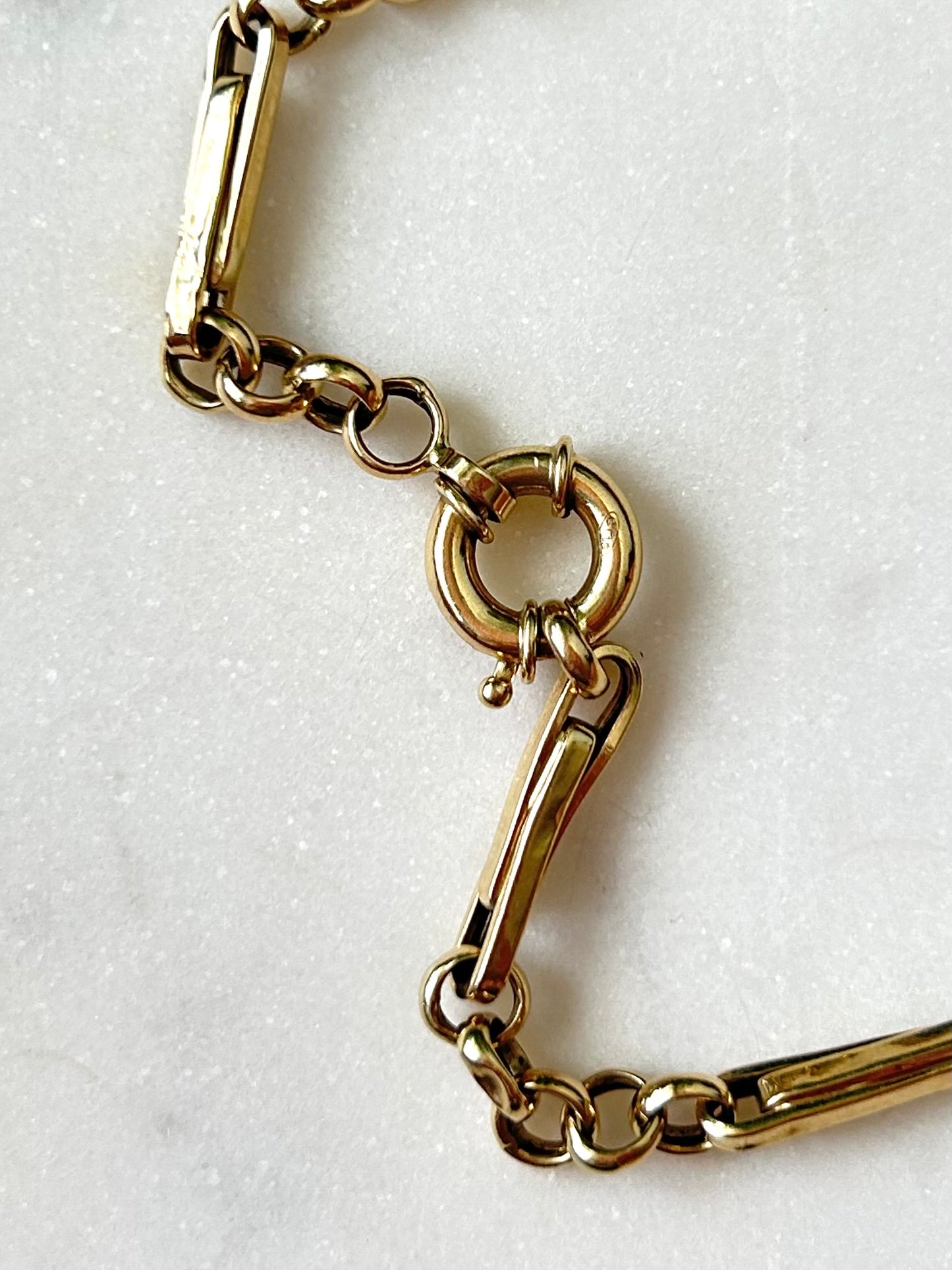 Vintage 14ct Trombone Bracelet
