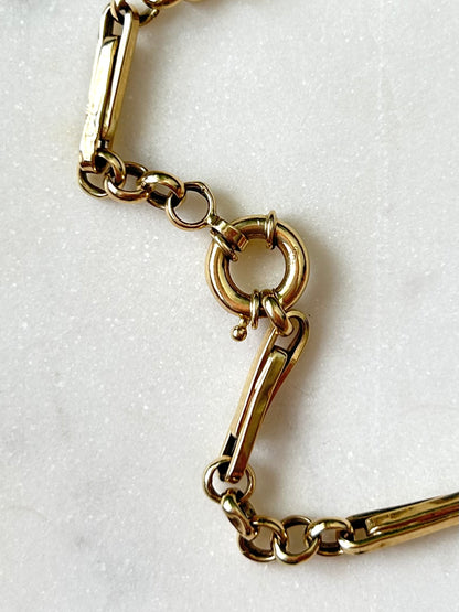 Vintage 14ct Trombone Bracelet