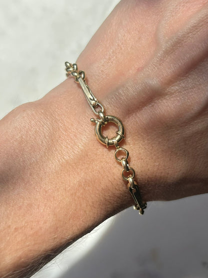 Vintage 14ct Trombone Bracelet