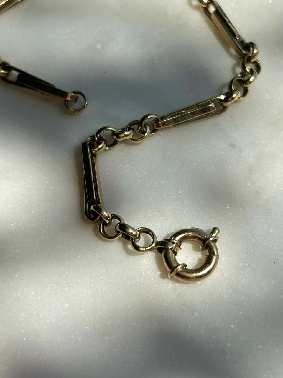 Vintage 14ct Trombone Bracelet