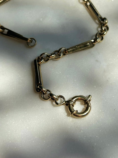 Vintage 14ct Trombone Bracelet