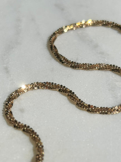 Vintage 9ct Gold Sparkle Bracelet
