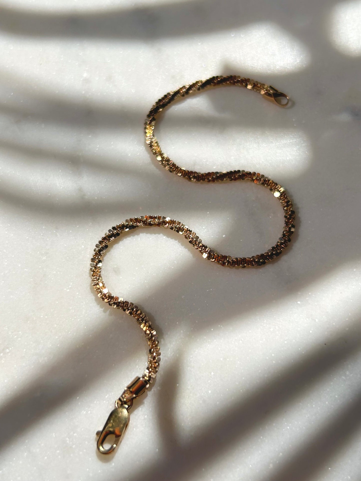 Vintage 9ct Gold Sparkle Bracelet