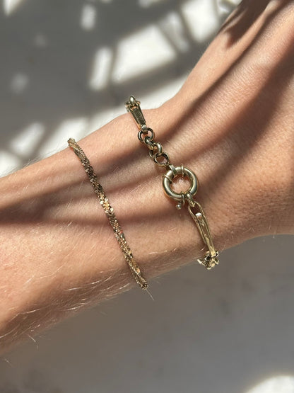 Vintage 9ct Gold Sparkle Bracelet