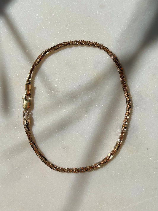 Vintage 9ct Gold Sparkle Bracelet