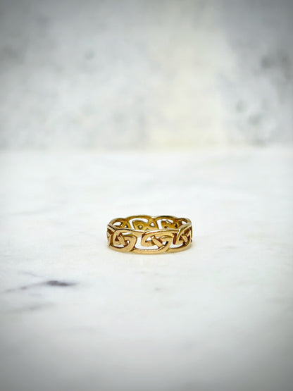 Vintage 9ct Celtic Eternity Band
