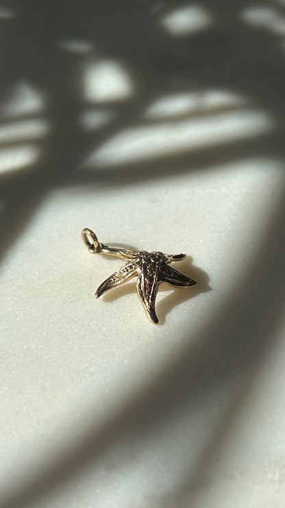 Vintage 9ct Gold Starfish Charm