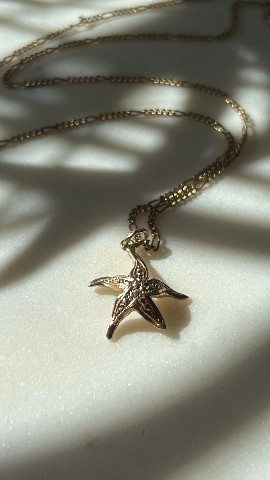 Vintage 9ct Gold Starfish Charm