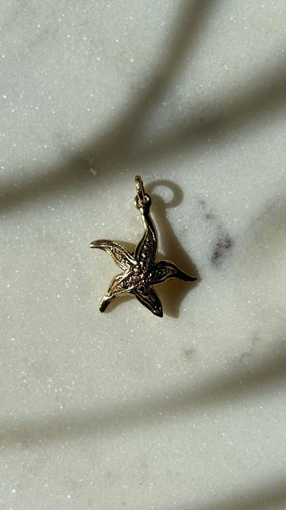Vintage 9ct Gold Starfish Charm