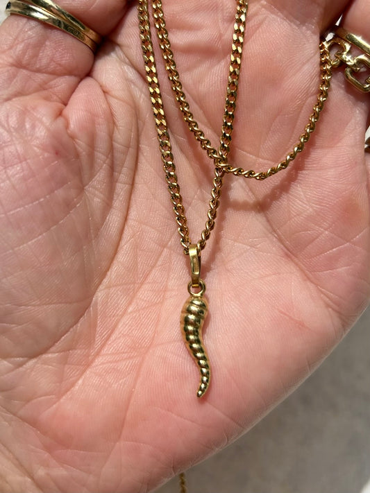 Vintage 18ct Cornicello Charm