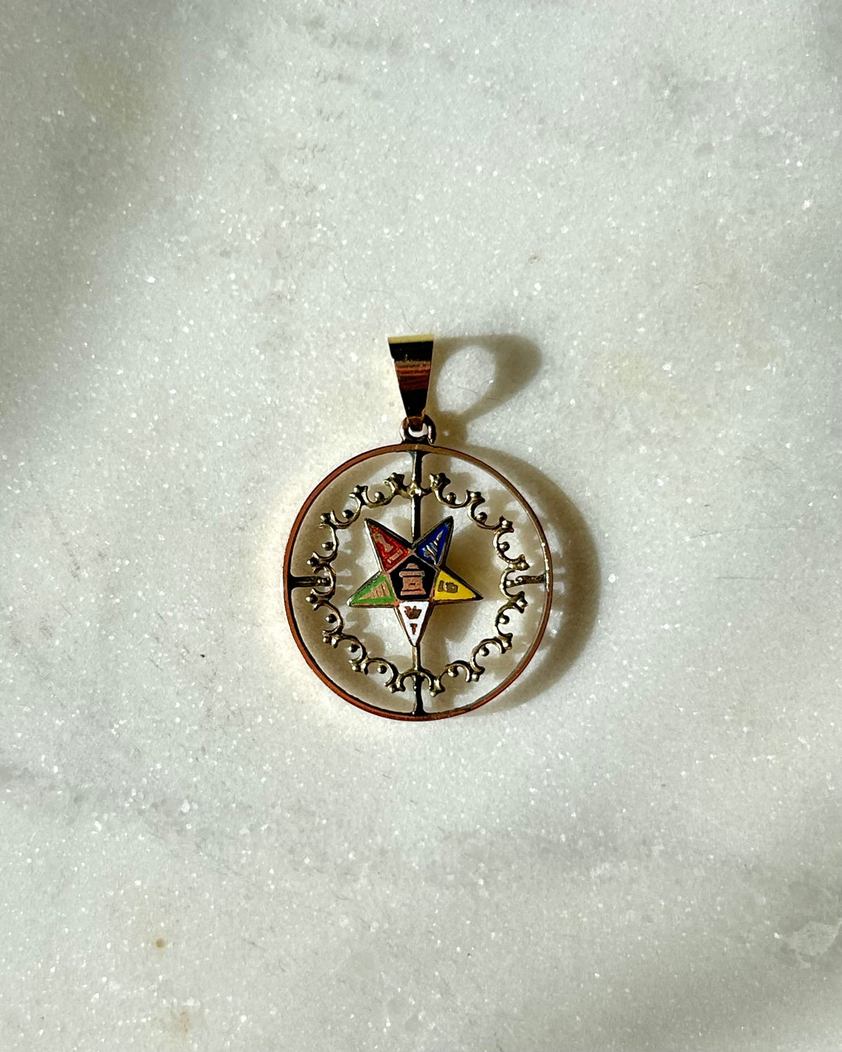 Antique 9ct Order of the Eastern Star Pendant
