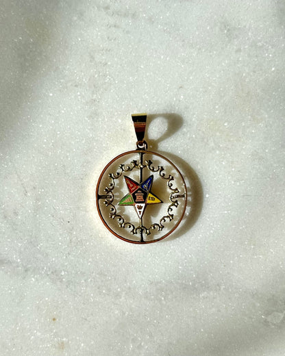 Antique 9ct Order of the Eastern Star Pendant