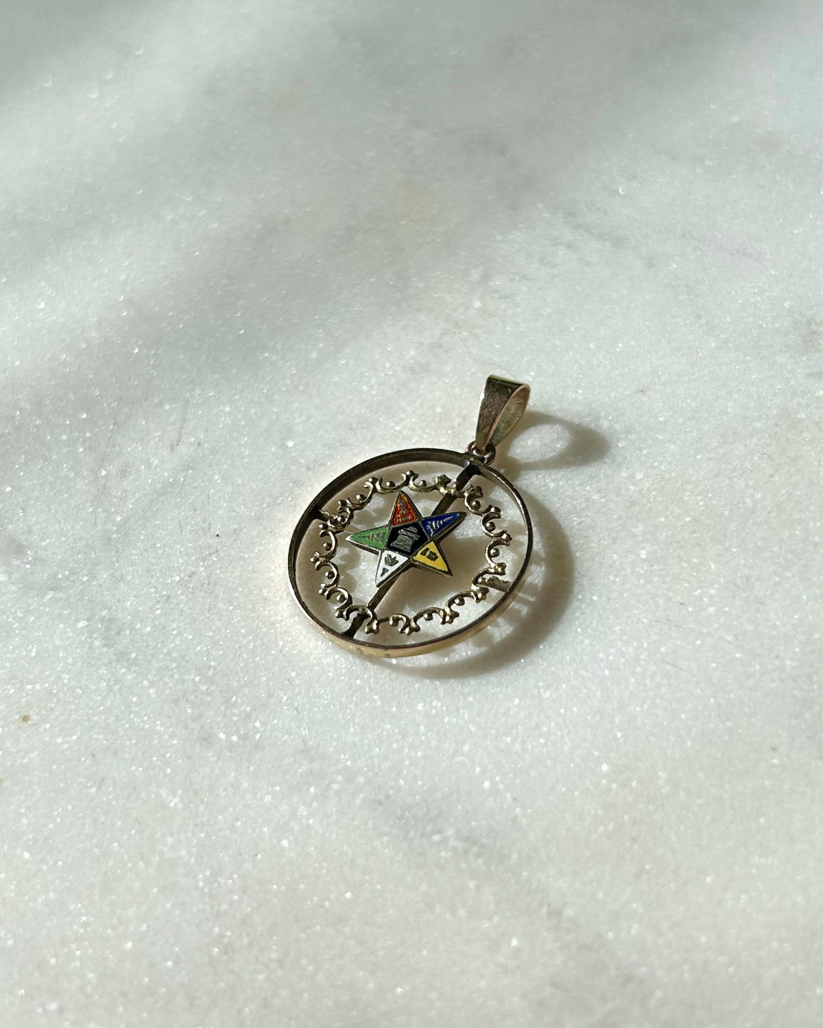 Antique 9ct Order of the Eastern Star Pendant