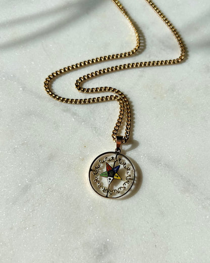 Antique 9ct Order of the Eastern Star Pendant