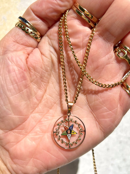 Antique 9ct Order of the Eastern Star Pendant