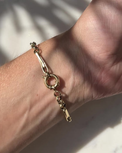 Vintage 14ct Trombone Bracelet