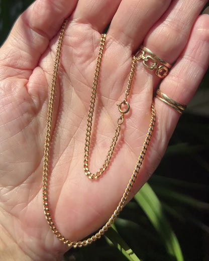 Estate 9ct Extra Long Curb Chain