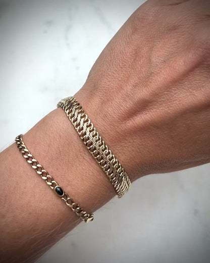 Vintage 8ct Textured Curb Bracelet