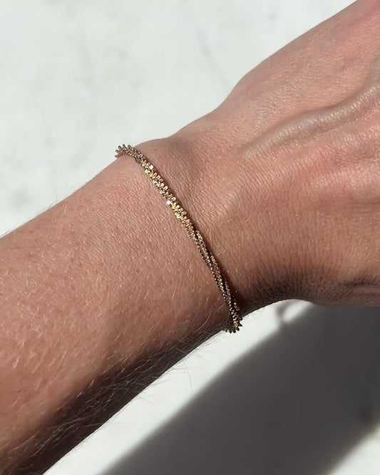 Vintage 9ct Gold Sparkle Bracelet