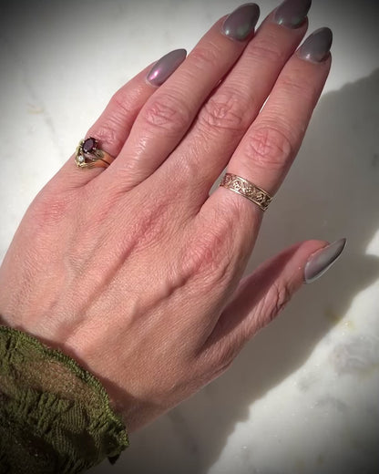 Vintage 14ct Gold Floral Openwork Ring